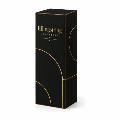 1m Cardboard Display Plinth, shown with example artwork