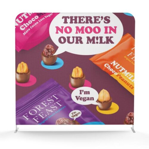 Soft Touch Straight Fabric Display - 2.4m - Double-Sided