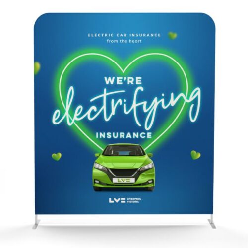 Soft Touch Straight Fabric Display - 2m - Double-Sided