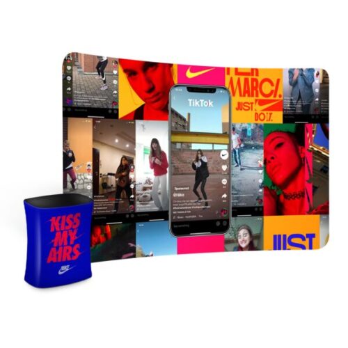 Soft Touch Curved Fabric Display - 3m - Square Counter