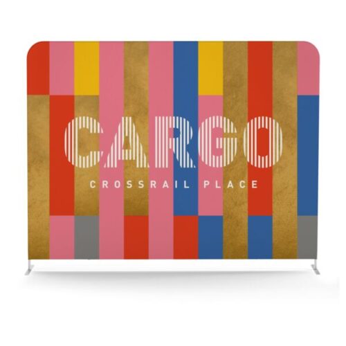 Soft Touch Straight Fabric Display - 3m - Double-Sided