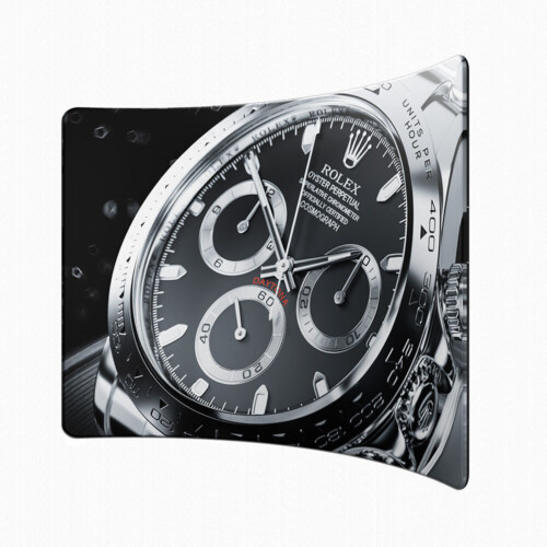 Soft Touch Curved Fabric Display - 3m Wide - Double-Sided