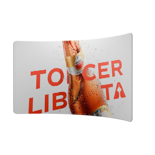 Soft Touch Curved Fabric Display - 4m Wide - Double-Sided