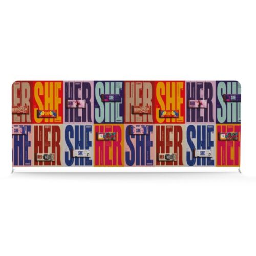 Soft Touch Straight Fabric Display - 6m - Double-Sided