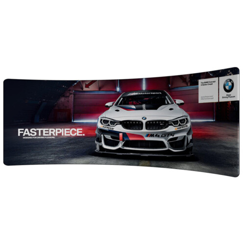 Soft Touch Curved Fabric Display - 6m Wide - Double-Sided