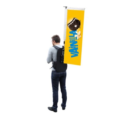 Backpack Flag and Kit - Rectangle - Single-Sided - Full Colour Print
