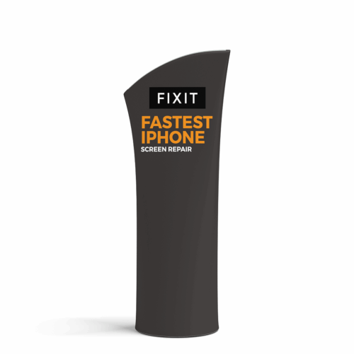 Brandcusi Mini Event Shelf - Angled - Double-Sided - 800x399x1488mm