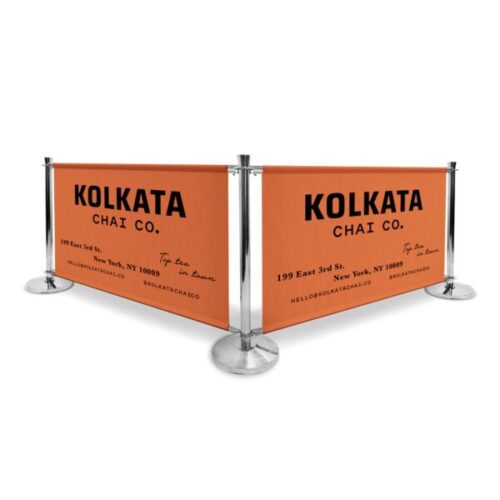 Chai Café Barrier Kit - Double-Sided - 1000mm - Blackback