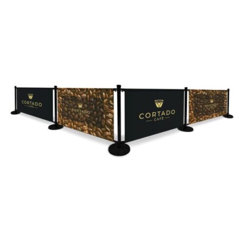 Cortado Café Barrier Kit - Double-Sided - 1000mm - Blackback