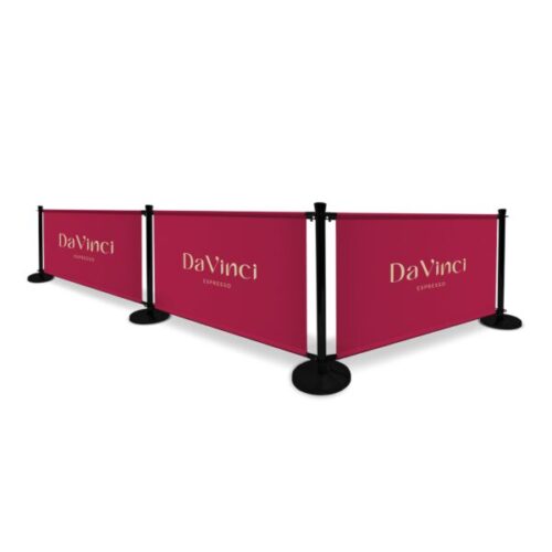 Espresso Café Barrier Kit - Double-Sided - 1000mm - Blackback