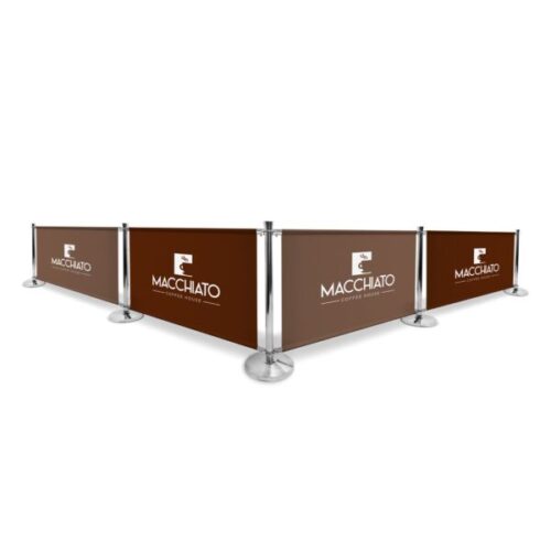 Macchiato Café Barrier Kit - Double-Sided - 1000mm - Blackback