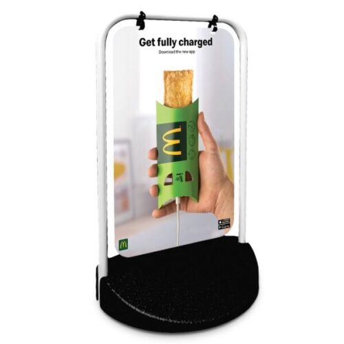 Eco Swinger Pavement Sign - 430mm x 625mm - Double-Sided Print