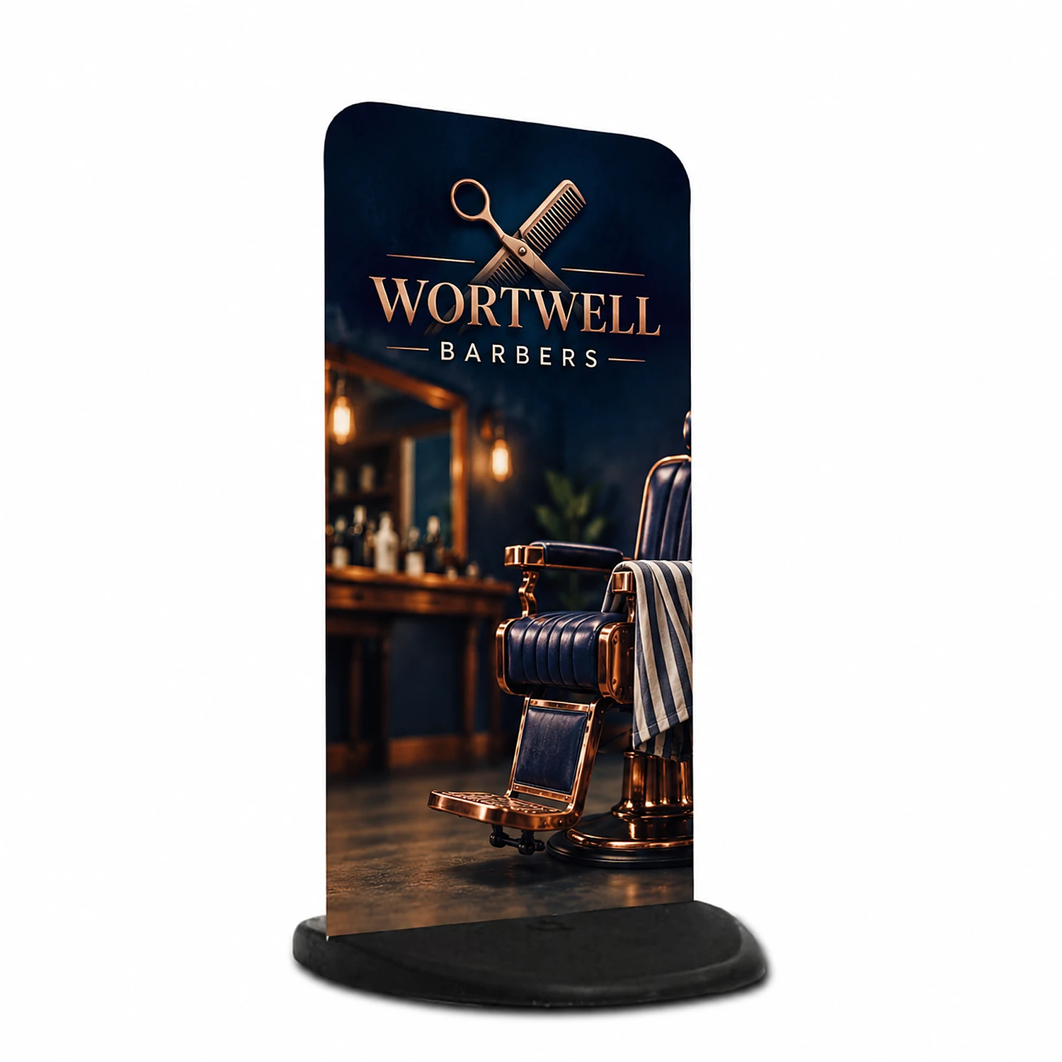 Ecoflex Lite Display Sign - 410mm x 795mm - Double-Sided Print, shown with example artwork