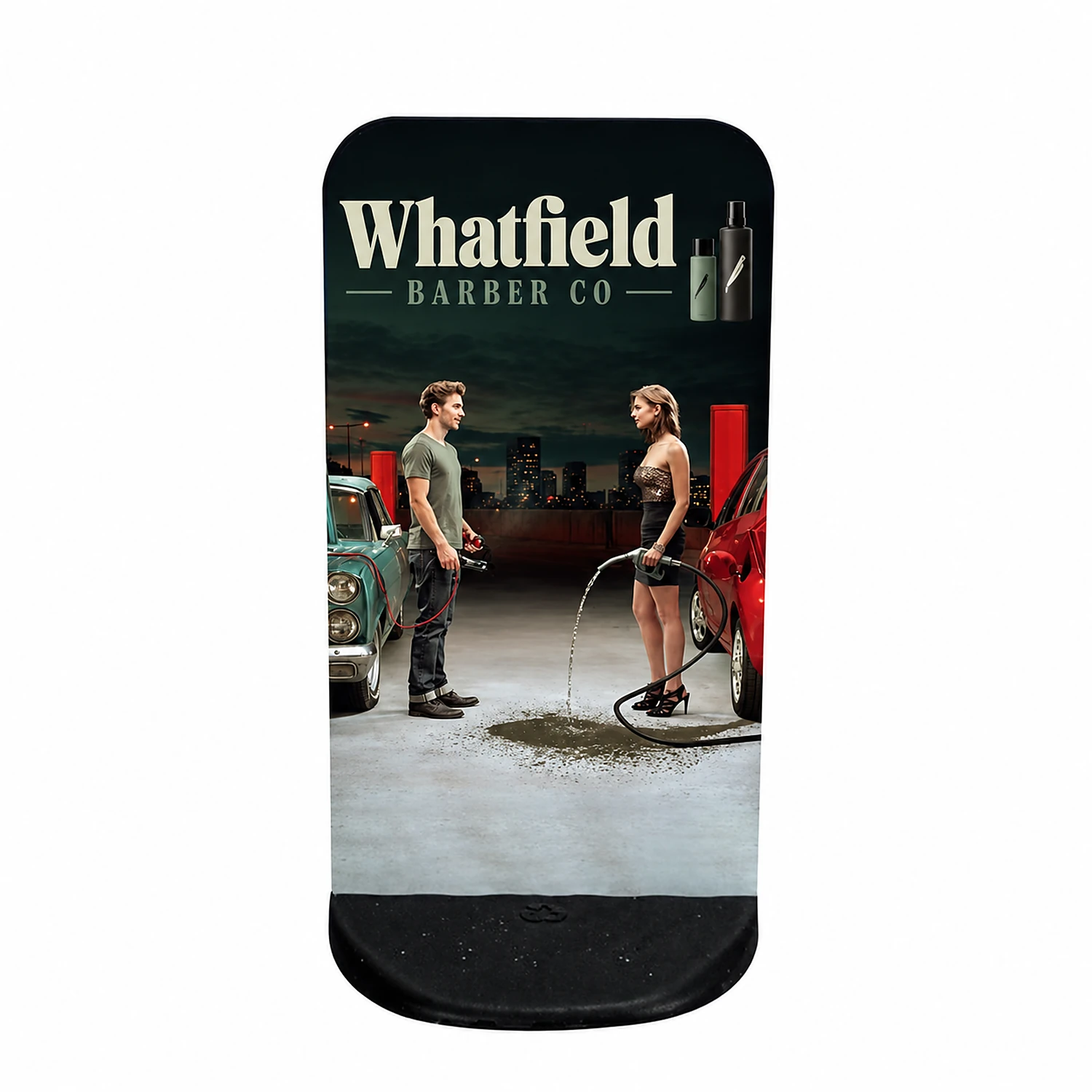 Ecoflex Lite Display Sign - 410mm x 795mm - Double-Sided Print, shown with example artwork