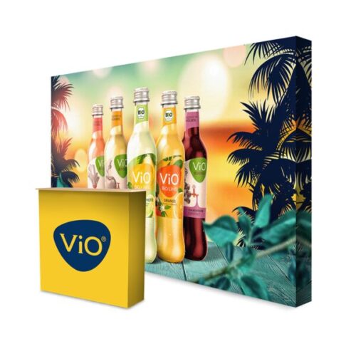 Textile Straight Fabric Pop-up Stand - 3x5 - 3730mm x 2262mm