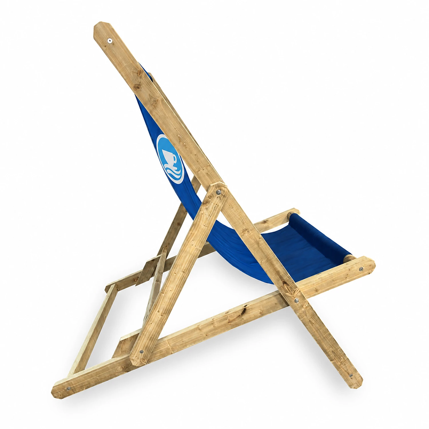 Giant Deck Chair - Oversized Outdoor Seating - 176cm x 146cm, shown with example artwork