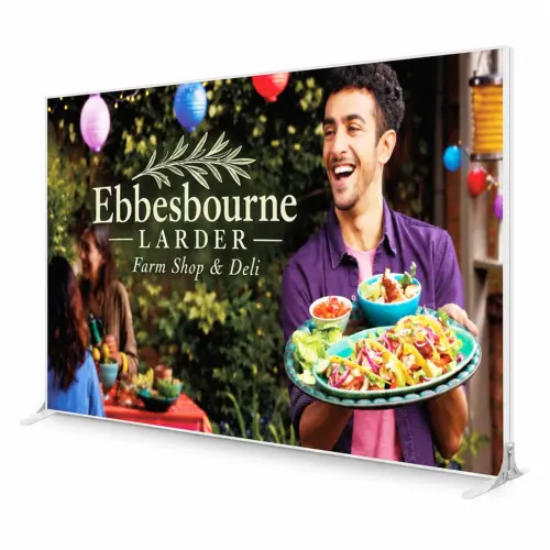 Glopix LED Light Box - 2000mm x 3000mm x 120mm, shown with example artwork