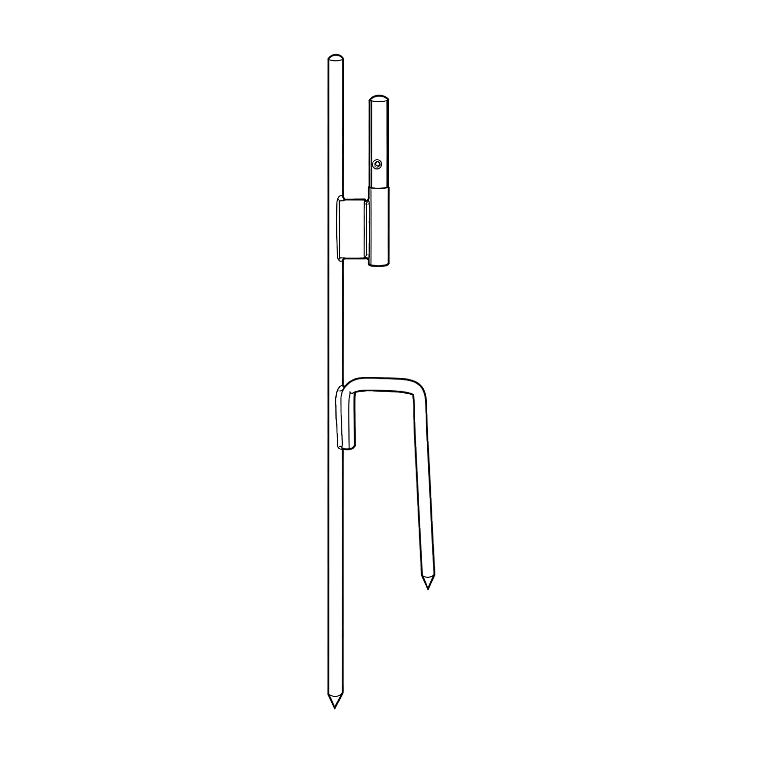 Ground spike line drawing