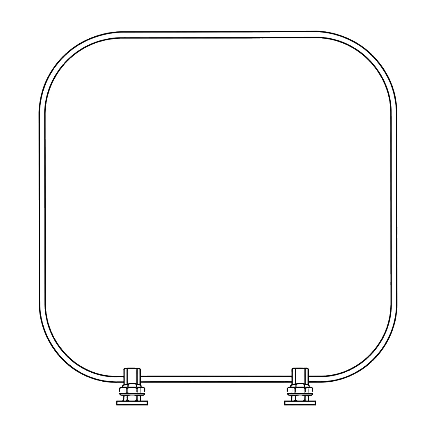Merchandiser header panel line drawing