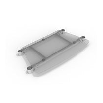 WaveLine® InfoDesk Counter - Plexiglass Middle Shelf B - Convex
