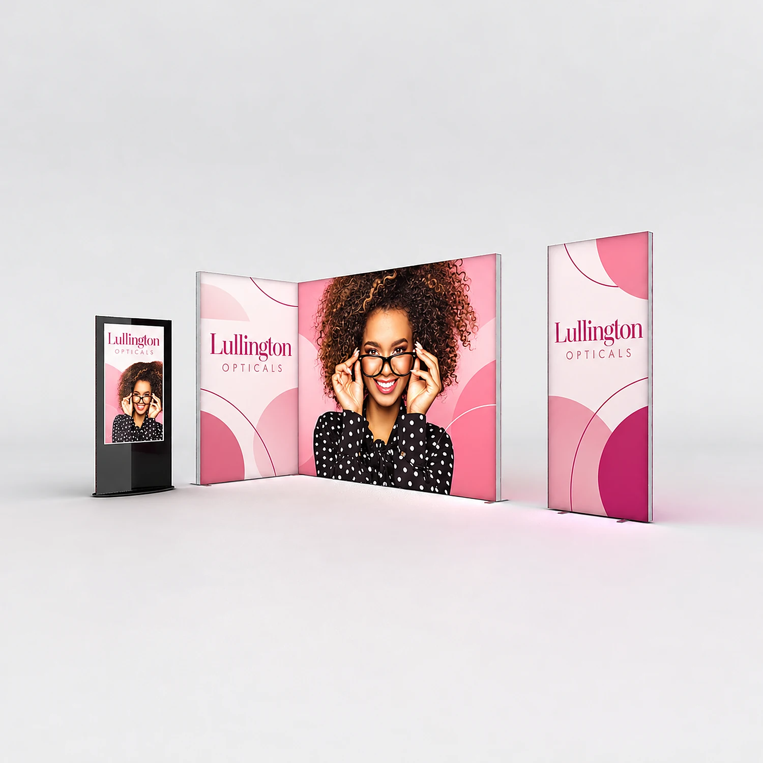 Infinity DNA LED Lightbox - 0.95m - Single-Sided Graphic and Blockout, shown with example artwork