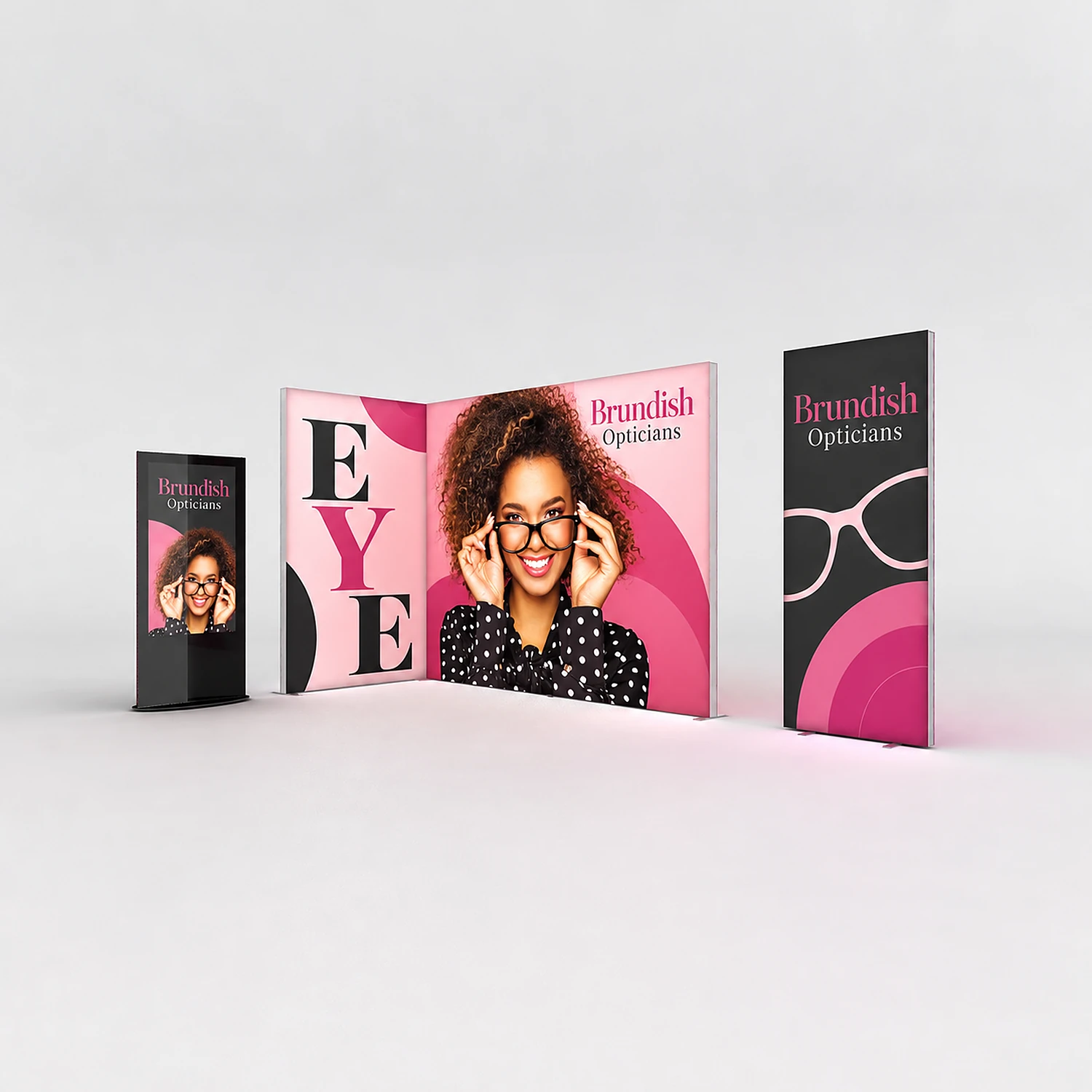 Infinity DNA LED Lightbox - 10ft/3m - Single-Sided Graphic & Blockout, shown with example artwork