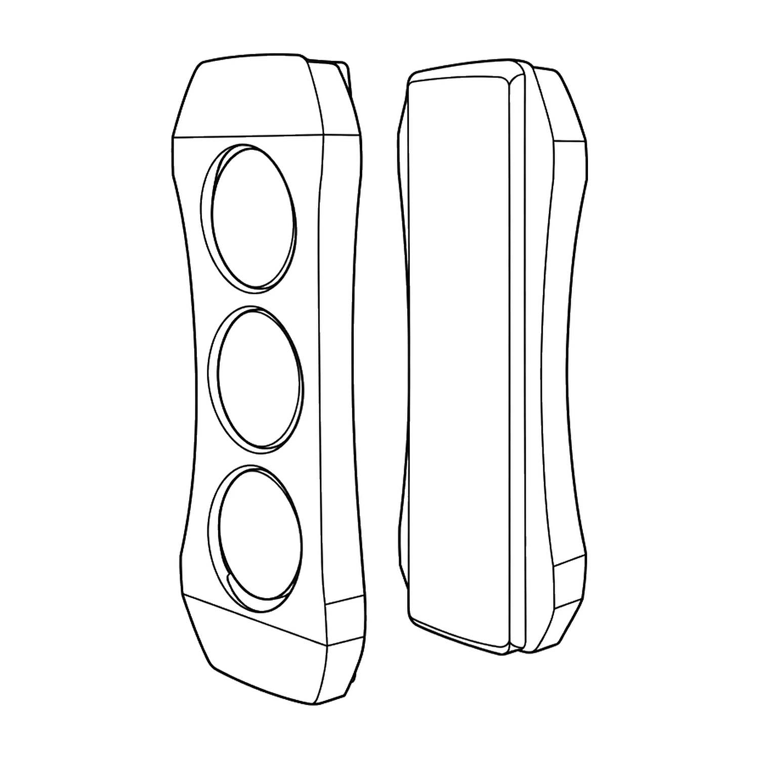 Magnet connector line drawing