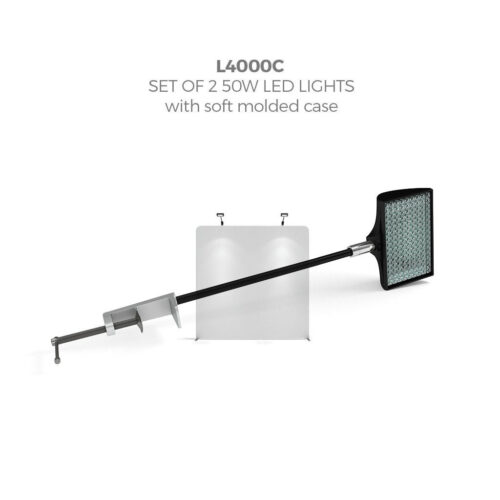 50W LED Lights for WaveLine Displays - L4000C - Black Finish - Set of 2