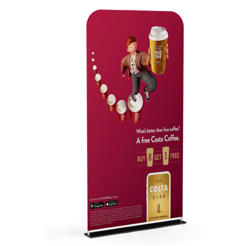 Soft Touch Fabric Banner - 1200mm Wide - Single-Sided