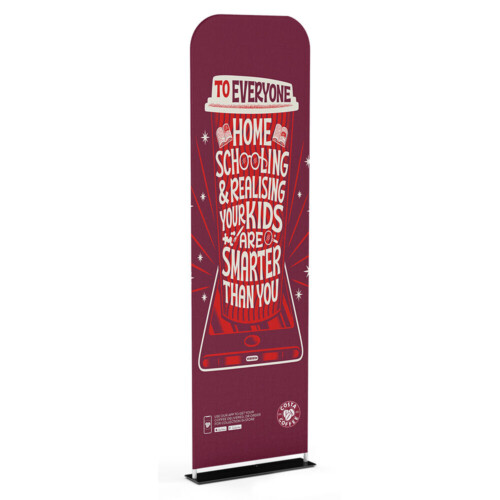 Soft Touch Fabric Banner - 600mm Wide - Single-Sided