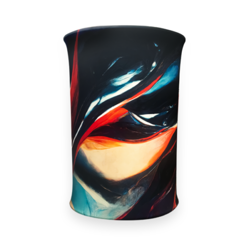 Soft Touch Fabric Automatic Counter - Oval - Full Colour Print