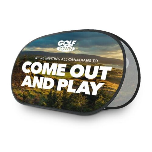 Oval Pop-Out Banner - 1400mm x 700mm - Full Colour Print