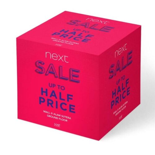 Custom Printed POS Display Cubes - Full Colour Print - 300mm x 300mm