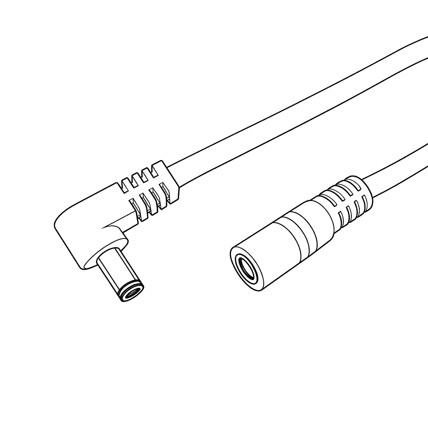 Power extension cable line drawing