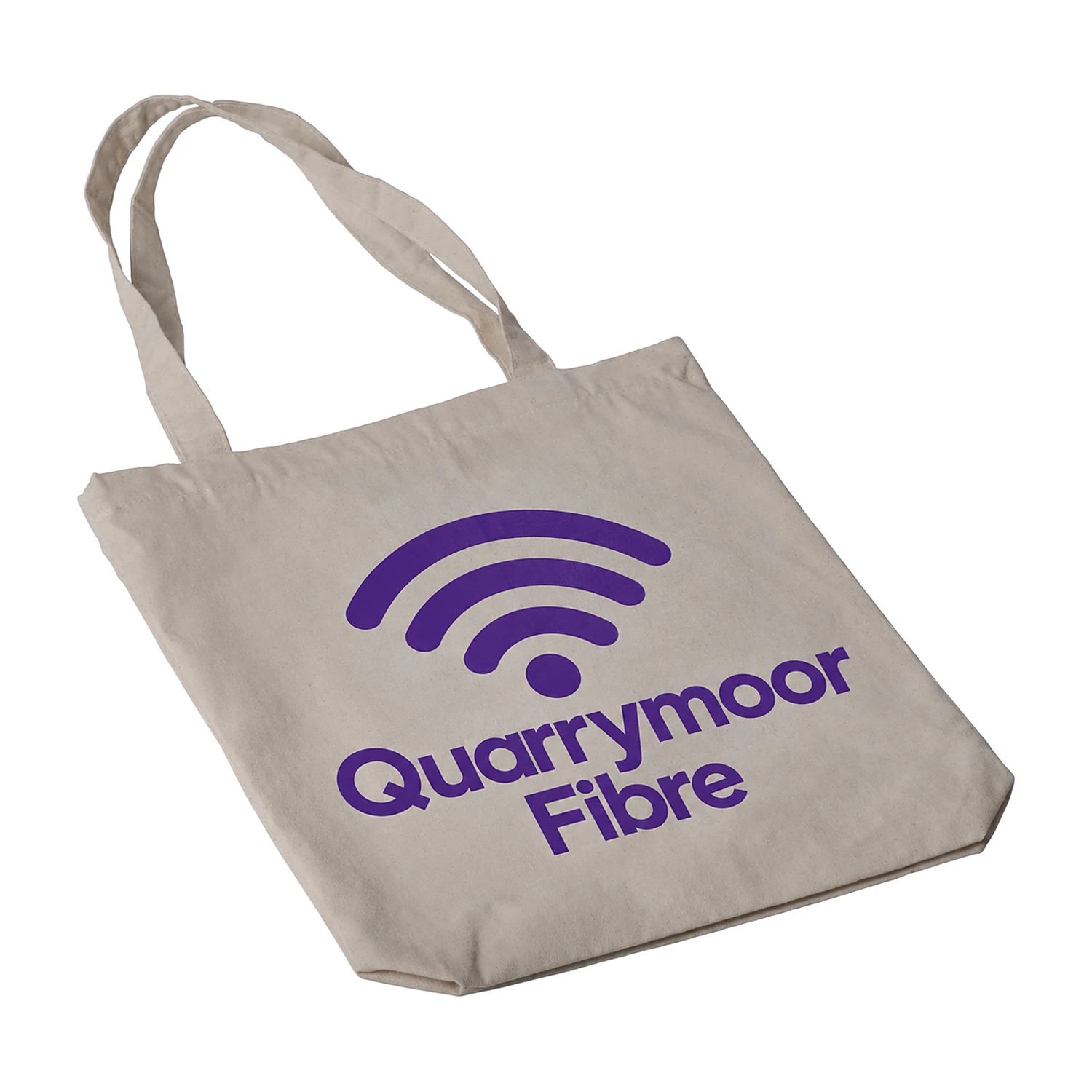 Printed cotton tote bag printed with an example design