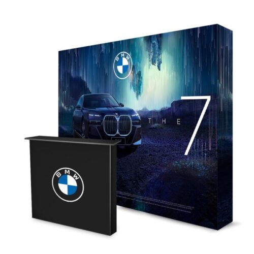 SEG Fabric Pop-up Stand - 3x4 with SEG Counter and Graphics