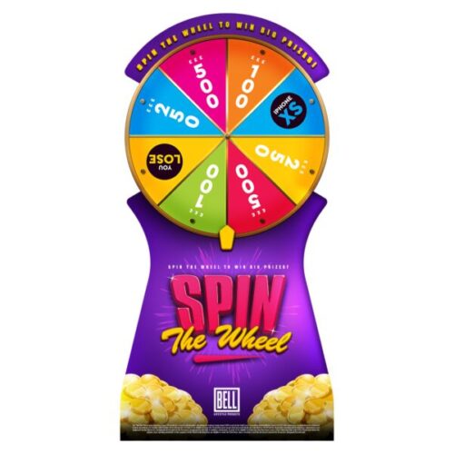 Promo Spin the Wheel - Promotional Game Display - 900mm x 1800mm
