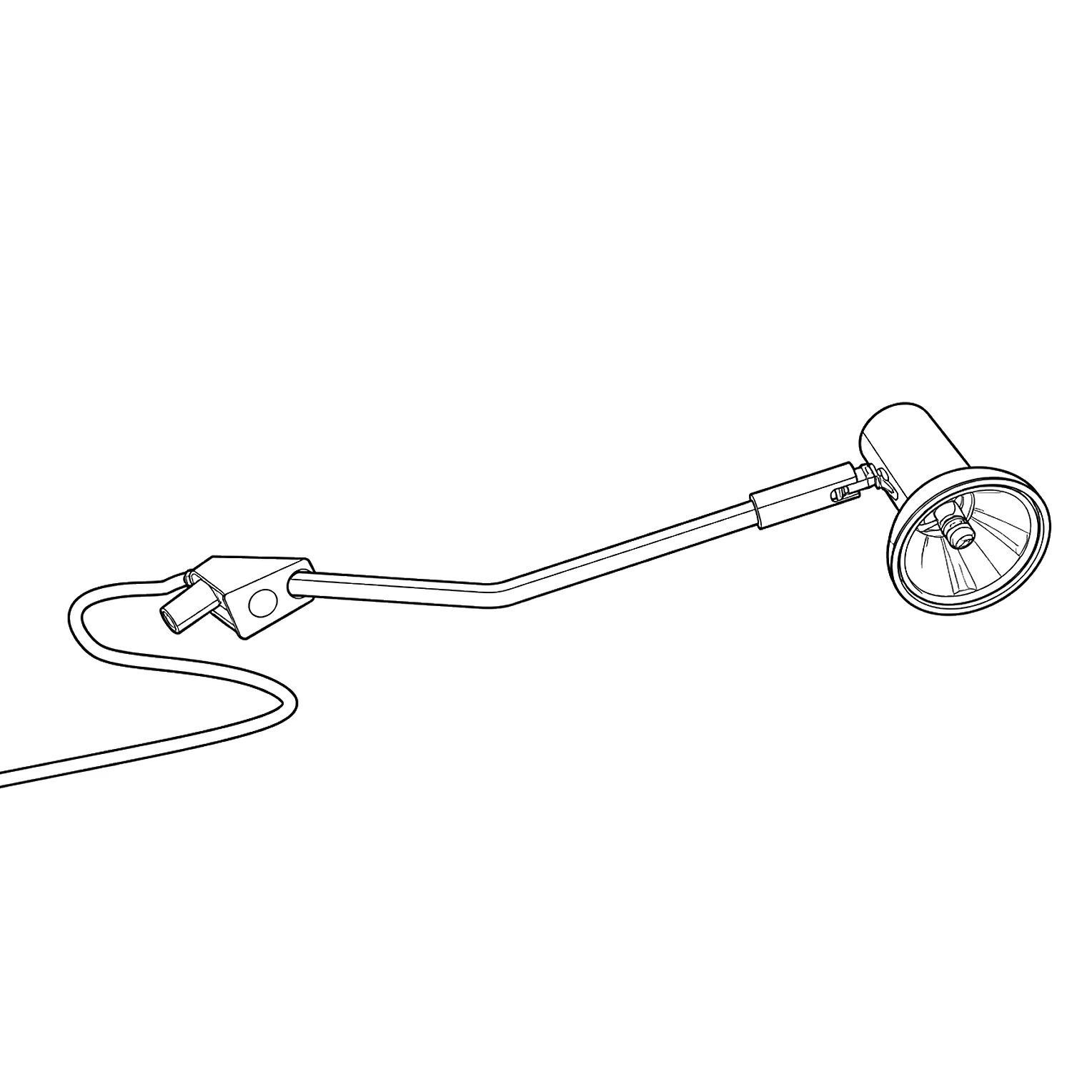 Brochure holder spotlight line drawing