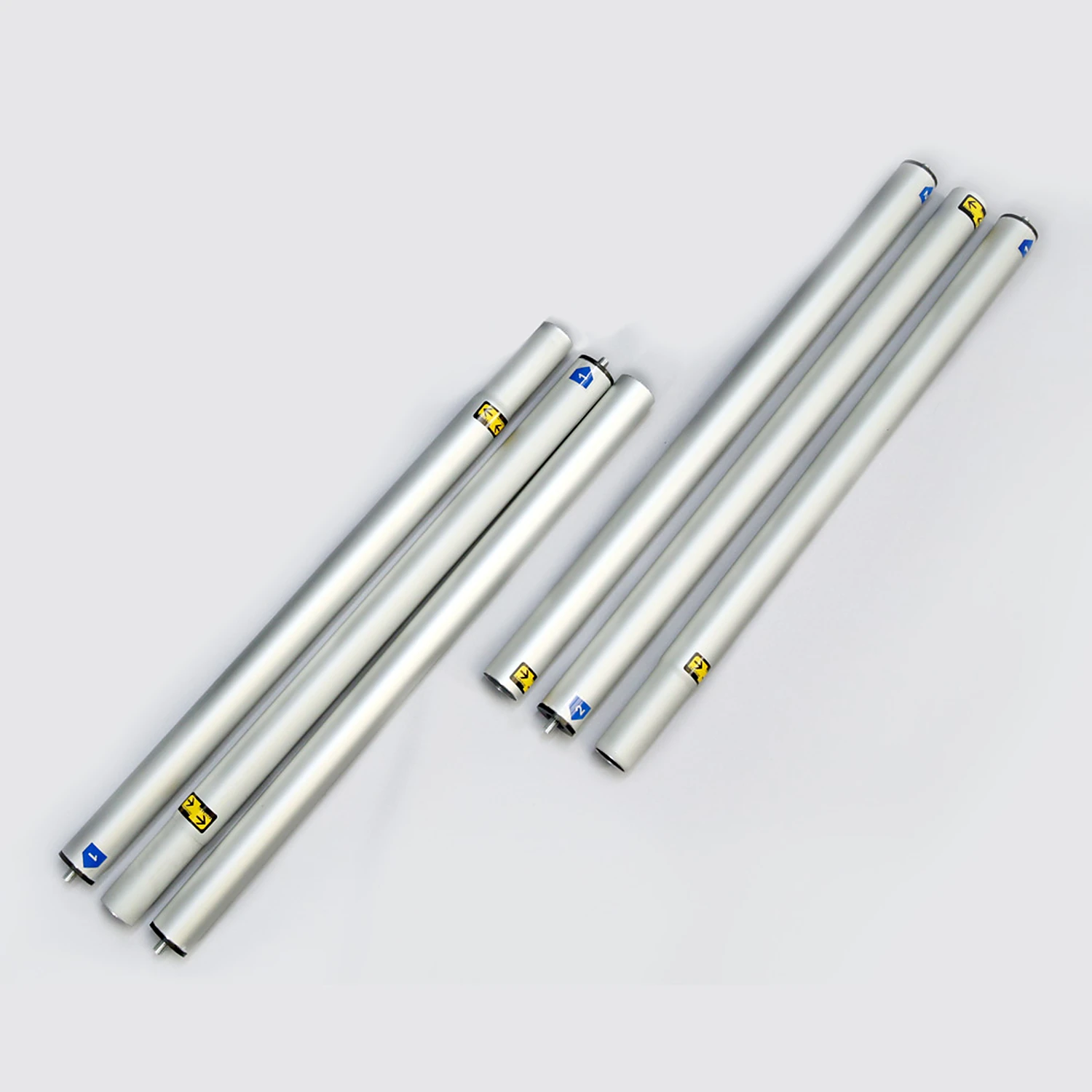 Aluminium push-button frame tubes for the fabric display