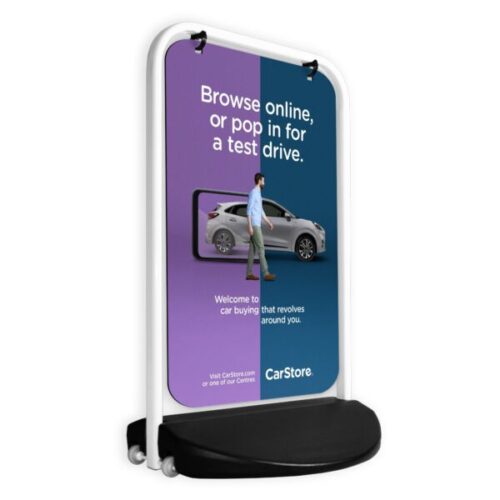 Swinger 3000 Pavement Sign - 588mm x 917mm Double-Sided Display