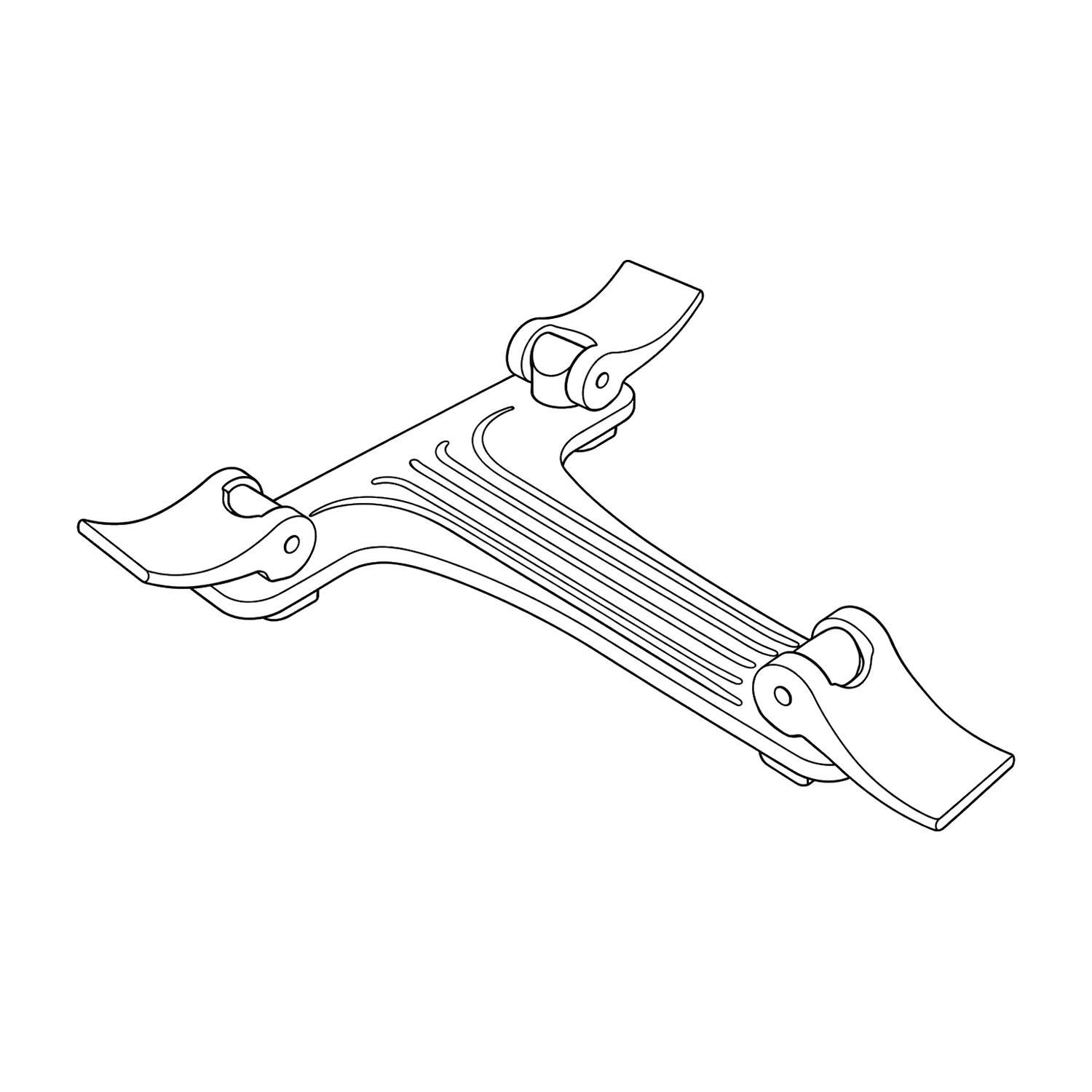 T bracket connector line drawing