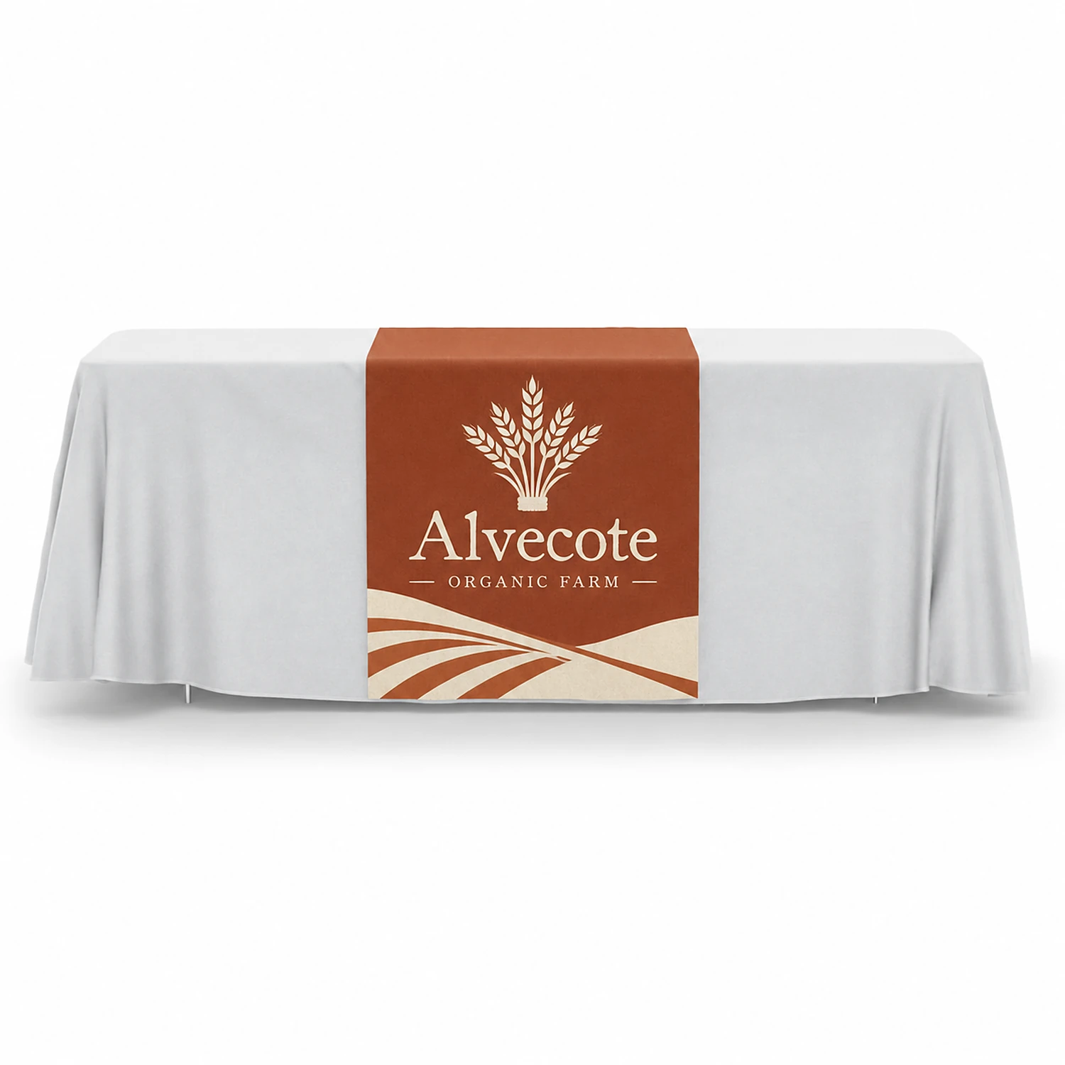 Table Runner - 2000mm x 600mm - Full Colour Print, shown with example artwork