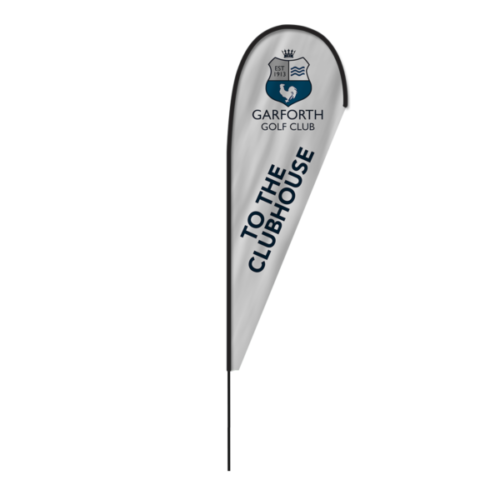 Fibreglass Flag and Pole Kit - Teardrop - 4.8m - Double-Sided