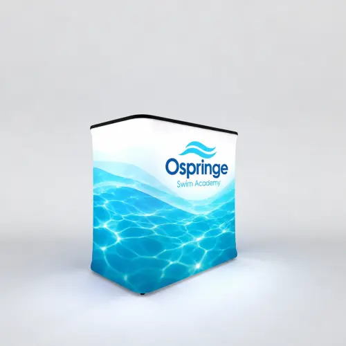 WaveLight® Air Backlit Inflatable Counter - Medium - 970mm H, shown with example artwork