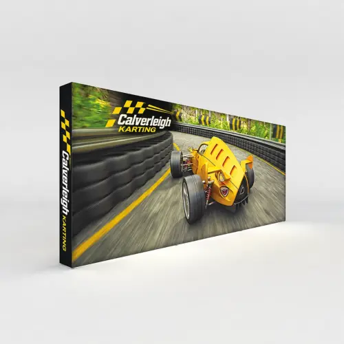 WaveLight® Casonara SEG Light Box Display - 20ft - Double-Sided, shown with example artwork