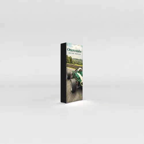 WaveLight® Casonara SEG Light Box Display - 4ft - Double-Sided, shown with example artwork