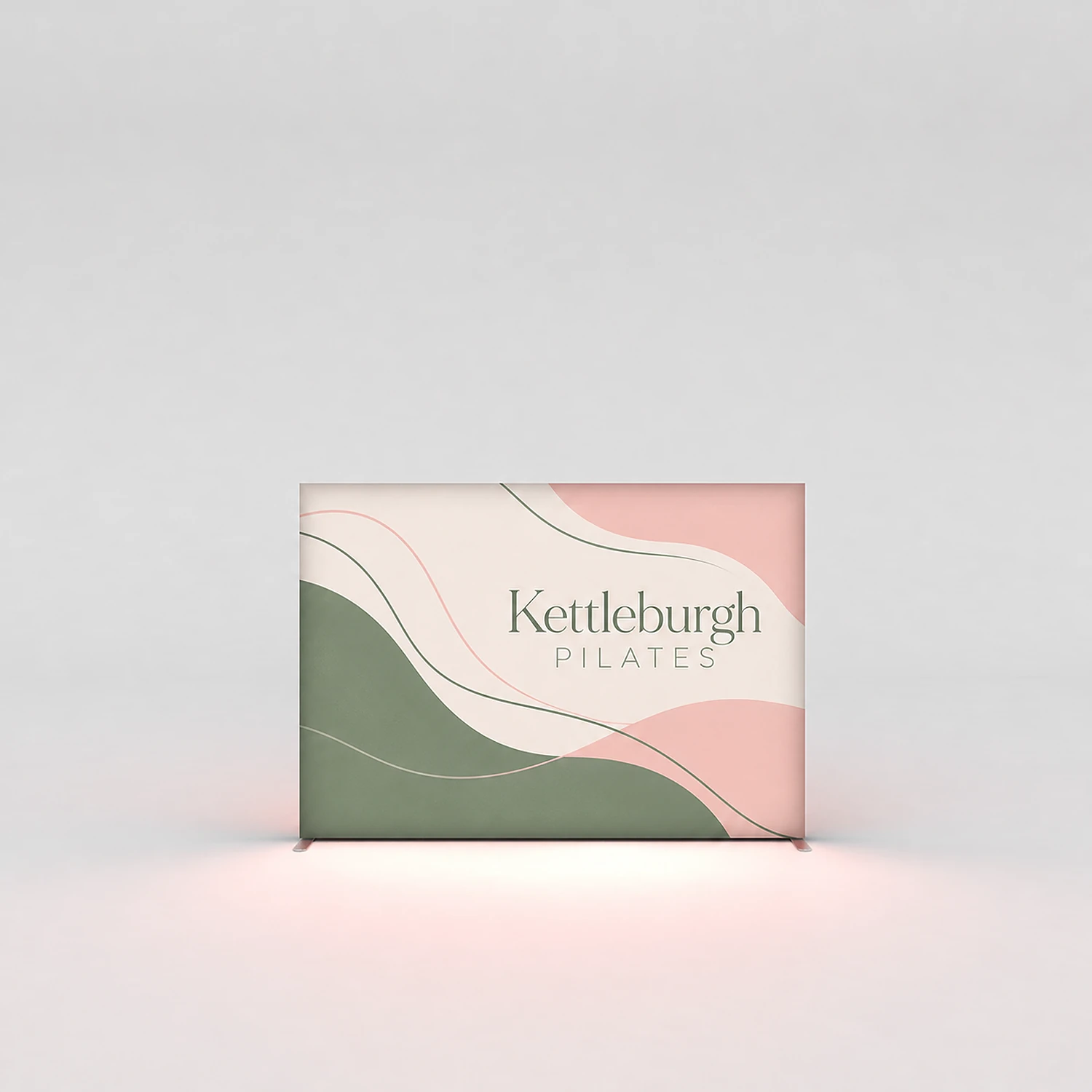 WaveLight® Infinity - Large - Horizontal - Double Sided, shown with example artwork