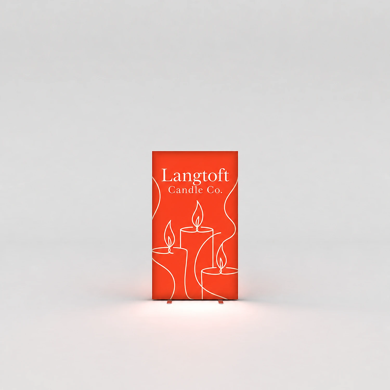 WaveLight® Infinity - Small - Full Kit - Double Sided, shown with example artwork
