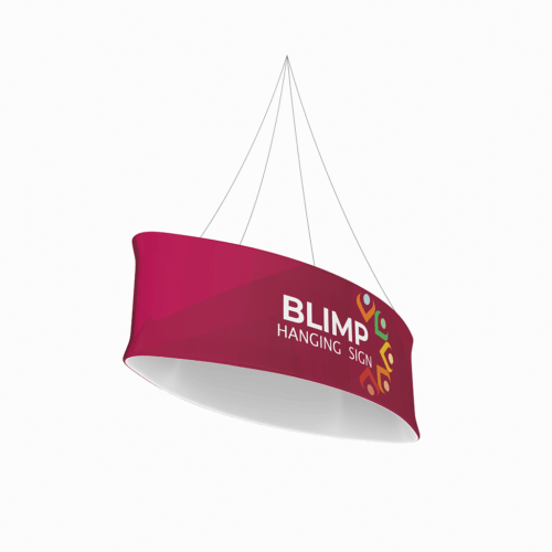 Ellipse Blimp - Hanging Banner System - Double-Sided - 10ft x 24in