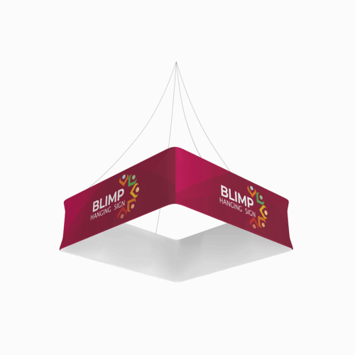 Quad Blimp - Hanging Banner System - Double-Sided Print - 10ft x 24in